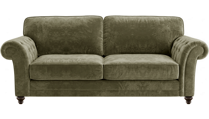 Signature Collection Blenheim 4 Seater Sofa in Celine Olive Fabric